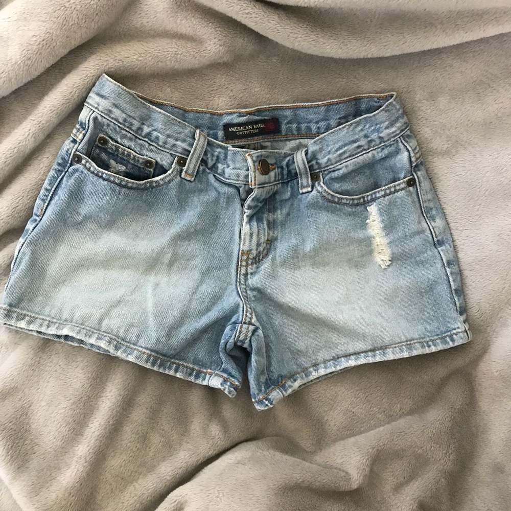 American Eagle Light Blue Jean Shorts